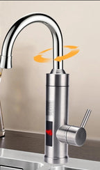 Touchless Sensor Kitchen Mixer Tap in Brushed Stainless Steel