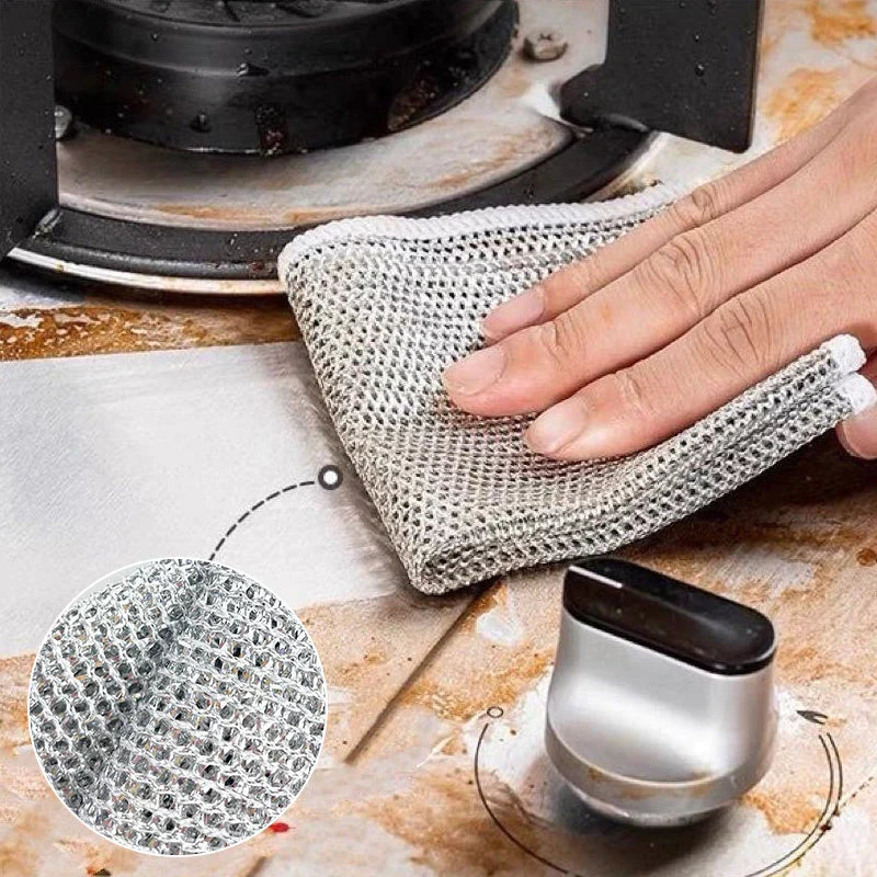 Scratch-Free Reusable Dishcloths, Mesh Weave, Set of 10