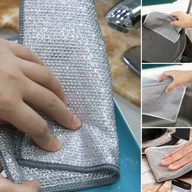 Nylon Microfibre Dish Cloths, Non-Scratch, Packs of 3 to 40