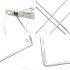 Heated Clothes Airer, Folding 120 W Aluminium Drying Rack
