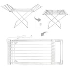 Heated Clothes Airer, Folding 120 W Aluminium Drying Rack