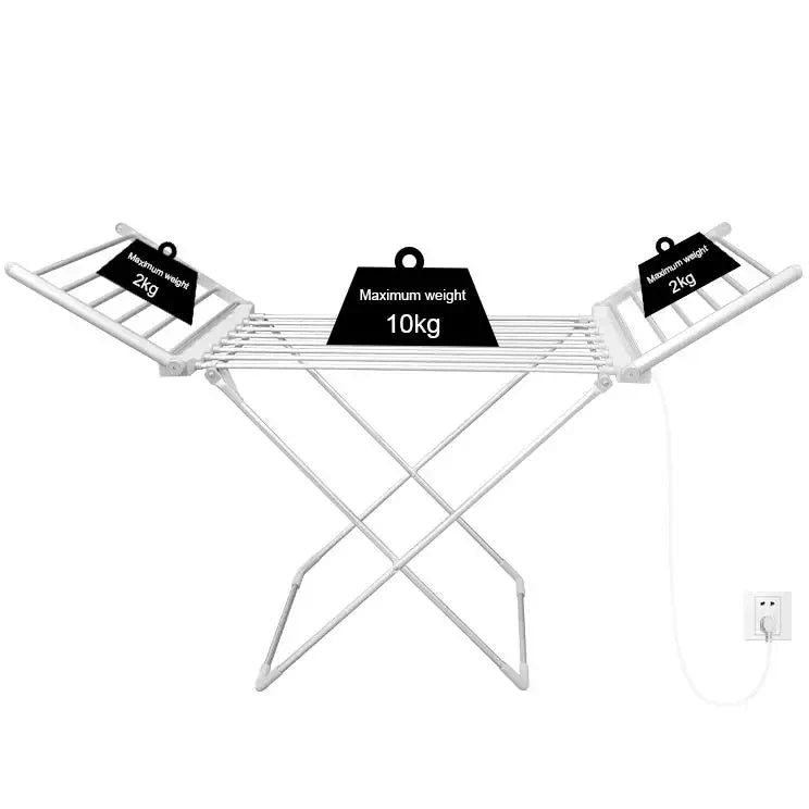 Heated Clothes Airer, Folding 120 W Aluminium Drying Rack