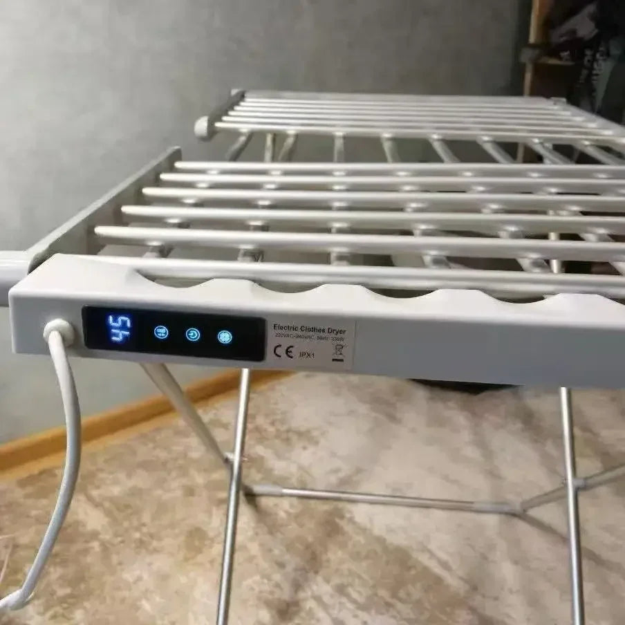 Heated Clothes Airer, Folding 120 W Aluminium Drying Rack