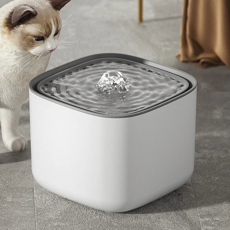 Pet Water Fountain with Filter and Quiet Pump, 3 Litre