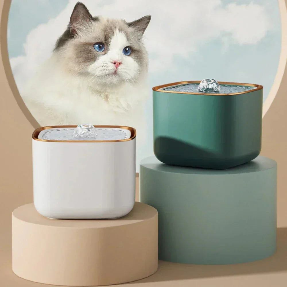 Pet Water Fountain with Filter and Quiet Pump, 3 Litre
