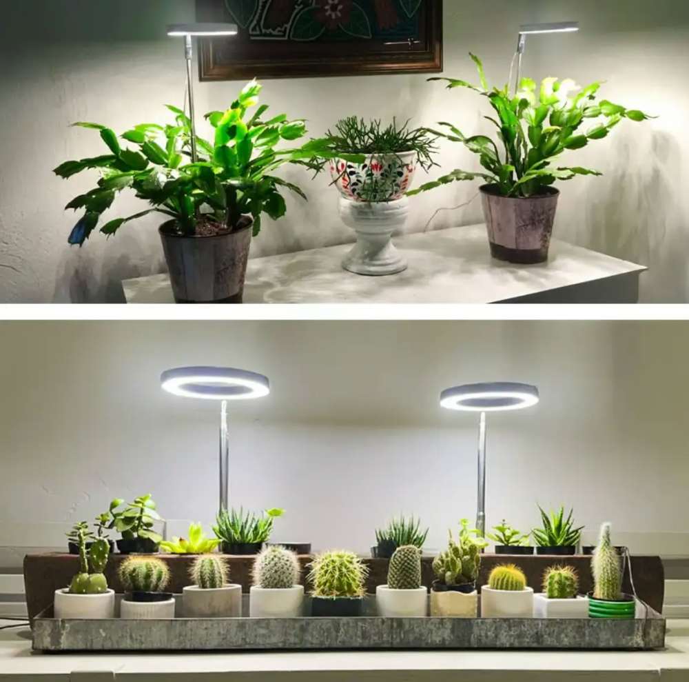 Adjustable LED Grow Light, Full Spectrum, Gooseneck 20-65cm