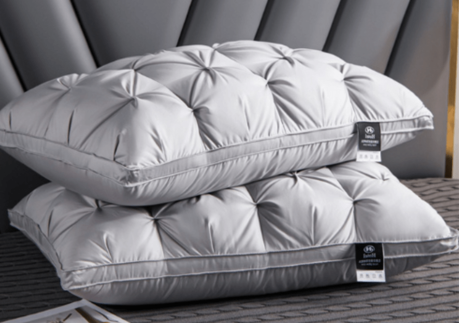 Goose Down Pillow with Neck Support, 48 x 74 cm
