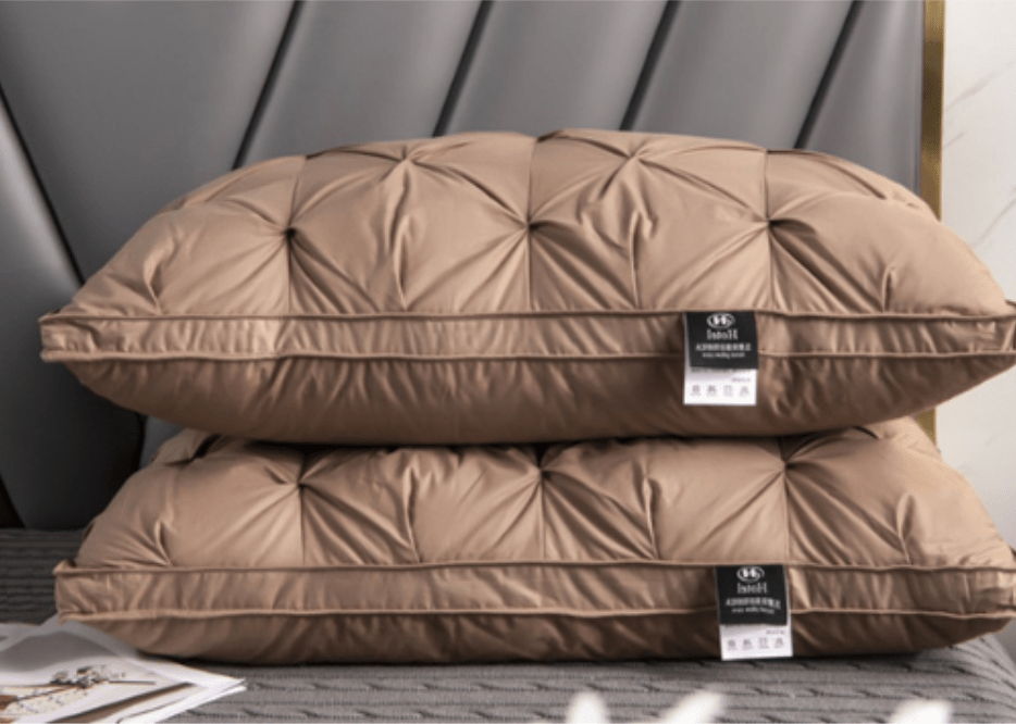 Goose Down Pillow with Neck Support, 48 x 74 cm