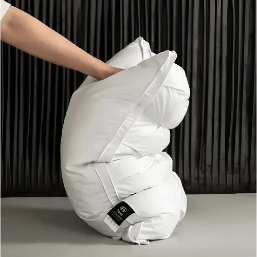 Goose Down Pillow with Neck Support, 48 x 74 cm