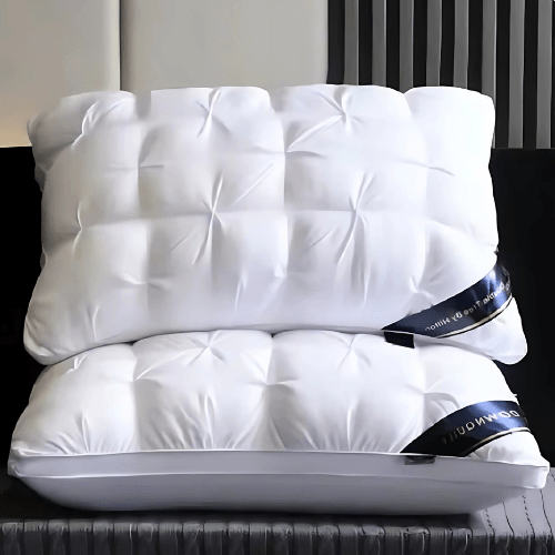 Goose Down Pillow with Neck Support, 48 x 74 cm