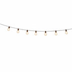 Outdoor Festoon Lights, 30 m with 52 G40 LED Bulbs, IP44