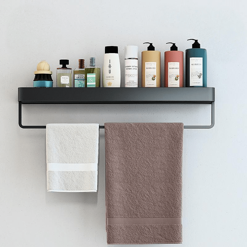 Adhesive Shower Shelf in Stainless Steel and ABS, 30 to 50cm