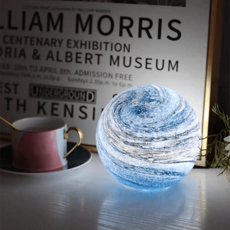 Glass Moon Lamp with Remote and 16 Colours, 12 or 15 cm