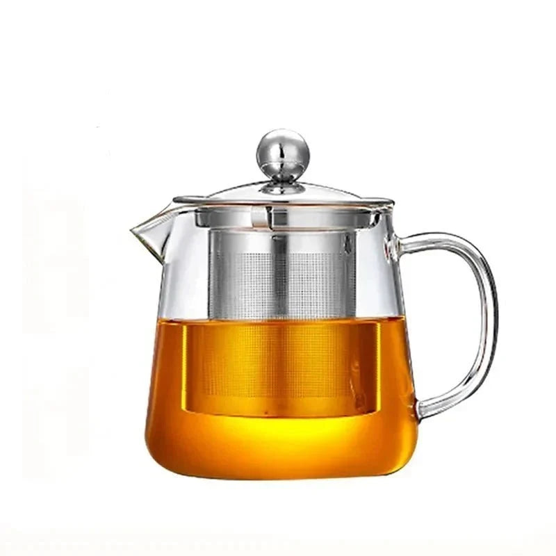 Borosilicate Glass Teapot with Stainless Steel Infuser