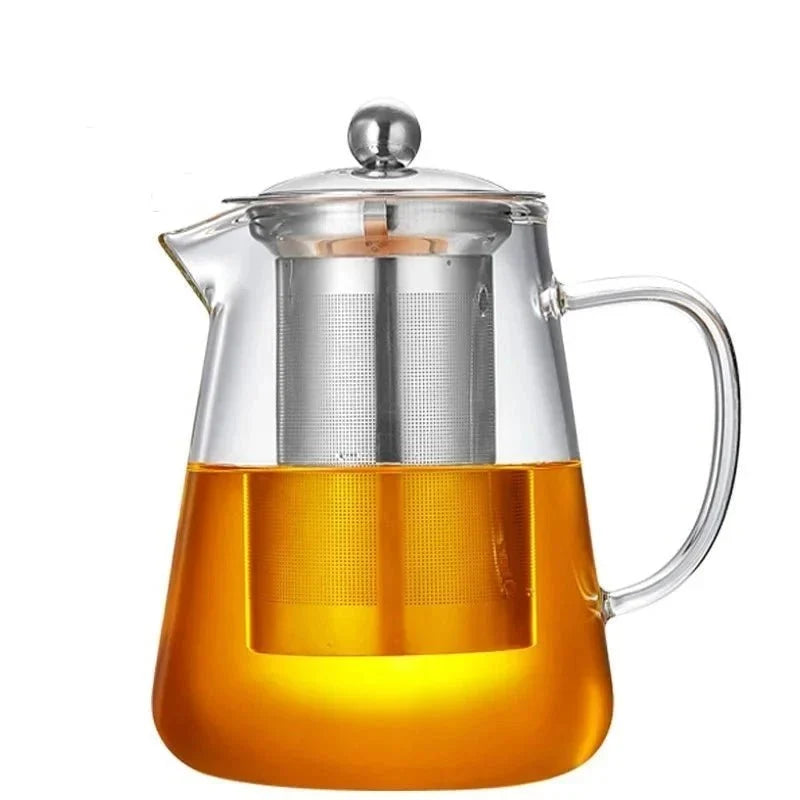 Borosilicate Glass Teapot with Stainless Steel Infuser