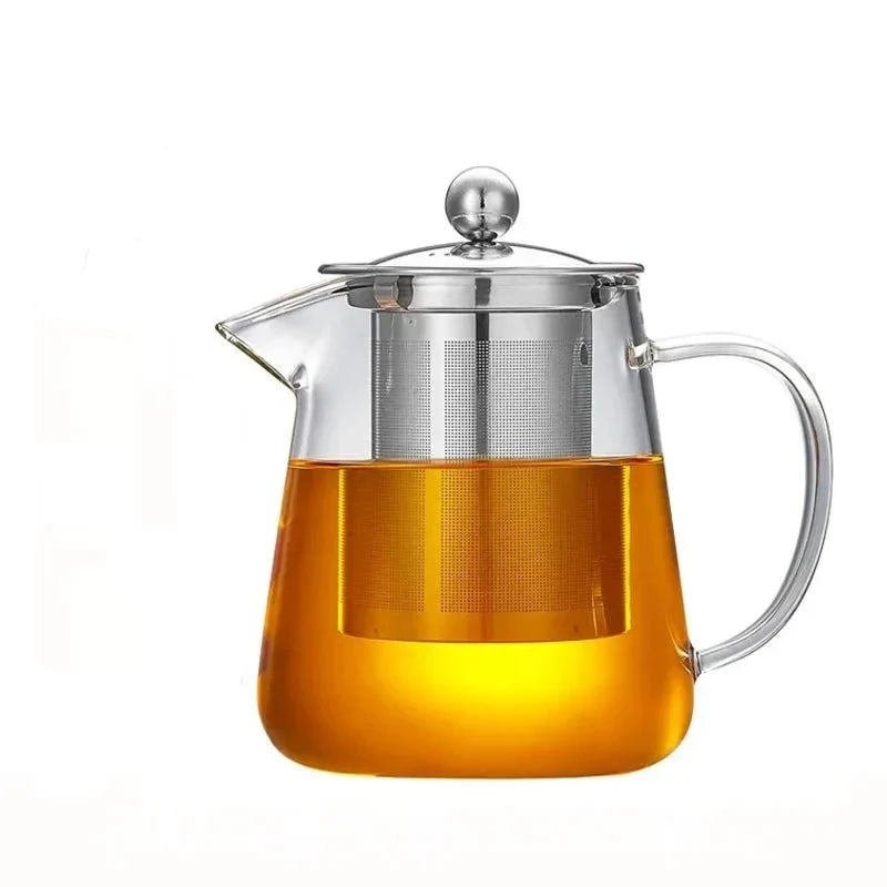 Borosilicate Glass Teapot with Stainless Steel Infuser