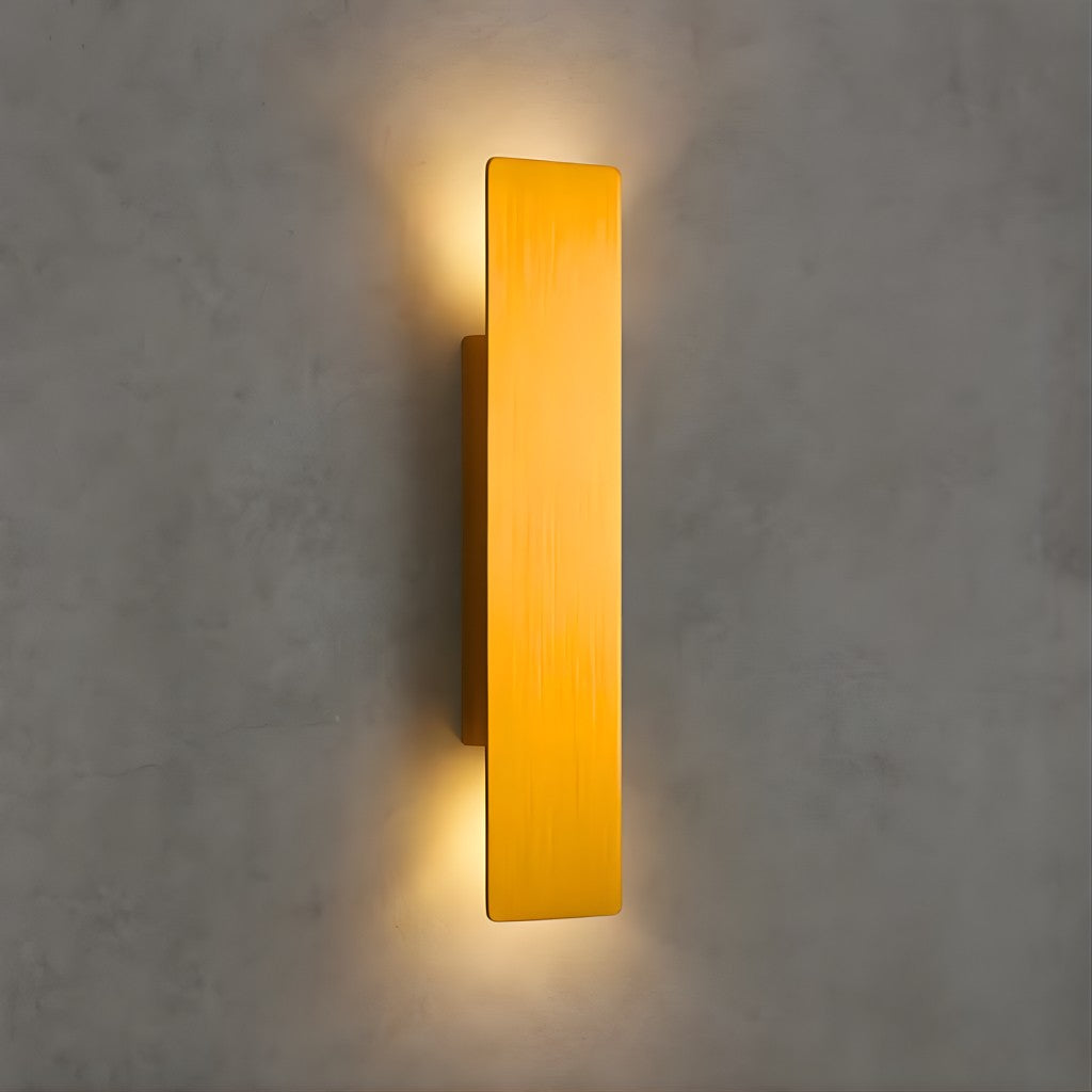 Gold Outdoor LED Wall Light in Aluminium, 20, 40 or 60 cm