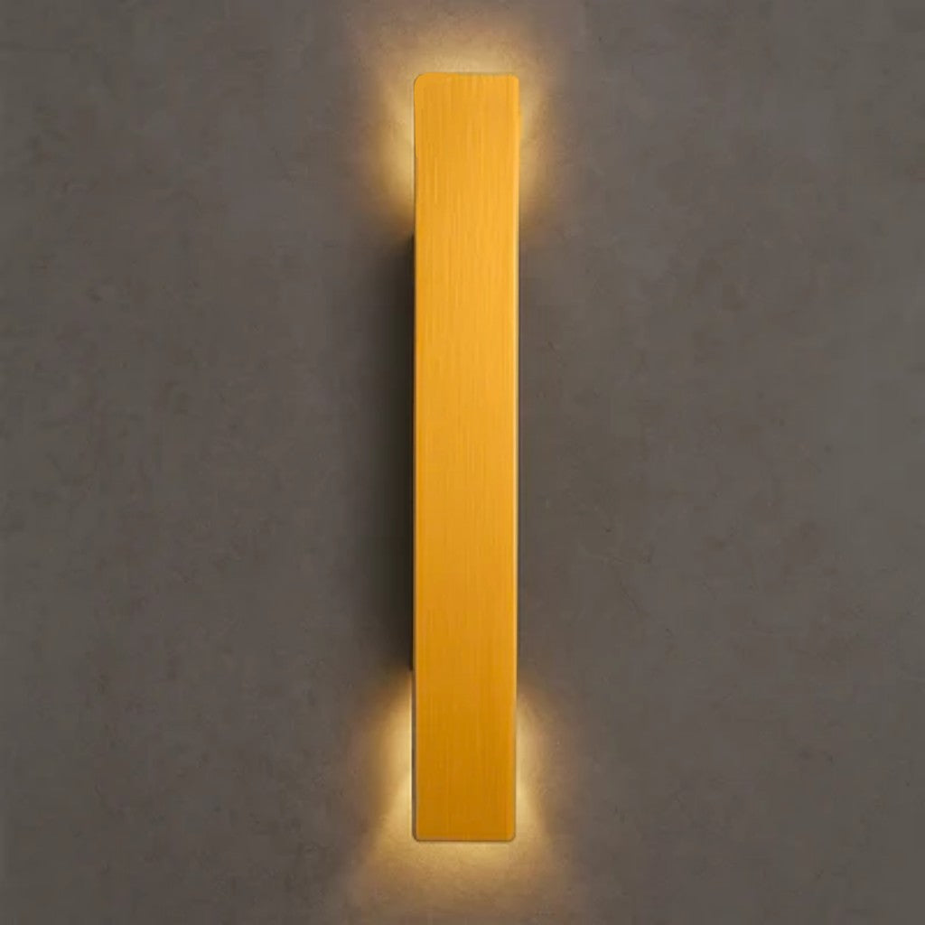 Gold Outdoor LED Wall Light in Aluminium, 20, 40 or 60 cm