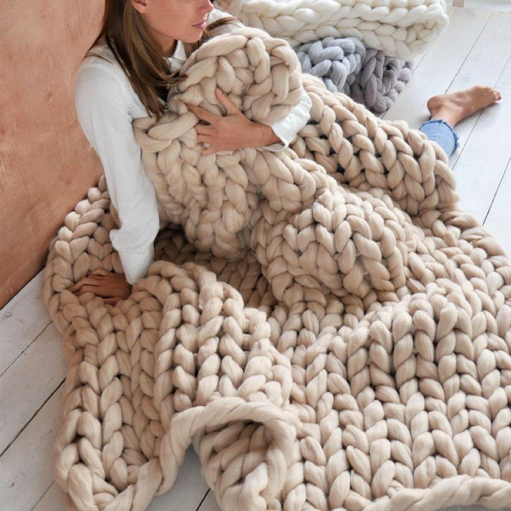 Chunky XXL Knitting Yarn for Blankets and Cushions, 1kg