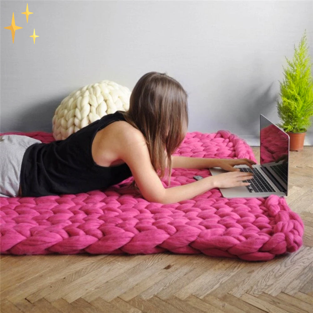 Chunky XXL Knitting Yarn for Blankets and Cushions, 1kg