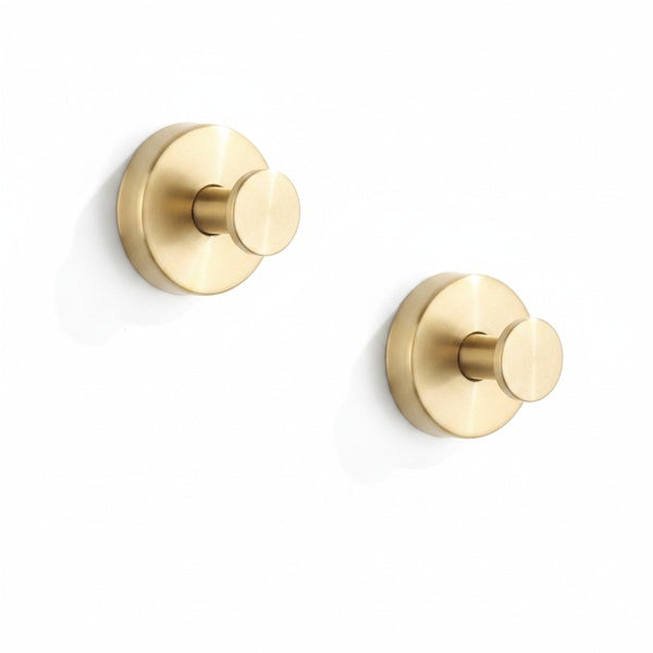 Twist-Lock Suction Wall Hooks, 2 Pack, No Drilling Needed