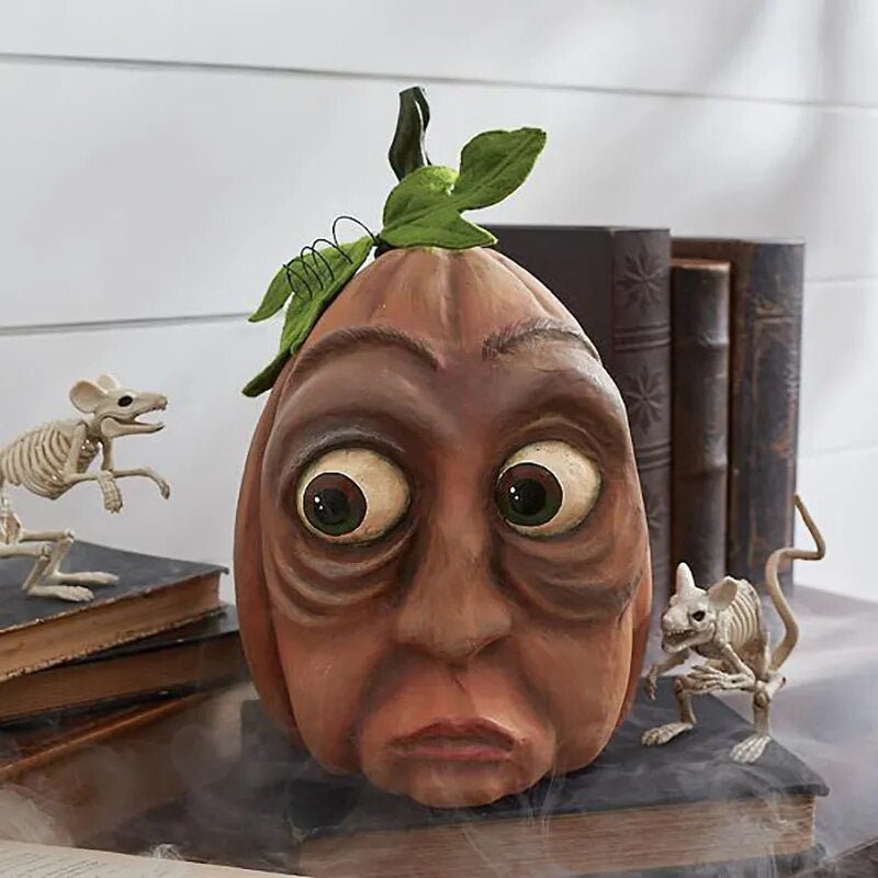 Resin Pumpkin Figure Garden Ornament, Weatherproof