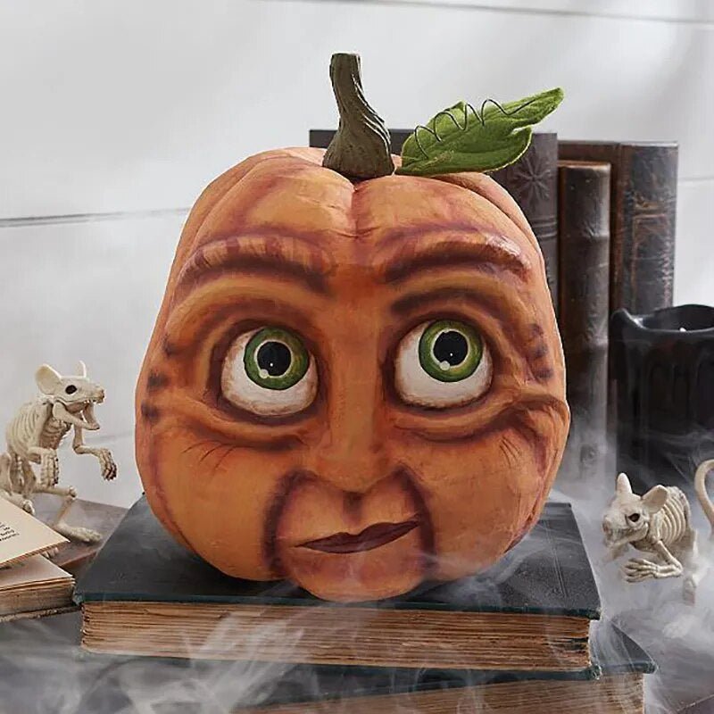 Resin Pumpkin Figure Garden Ornament, Weatherproof