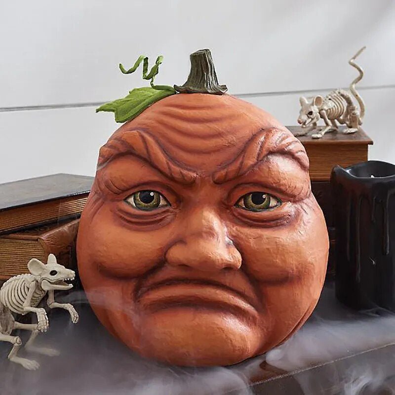 Resin Pumpkin Figure Garden Ornament, Weatherproof