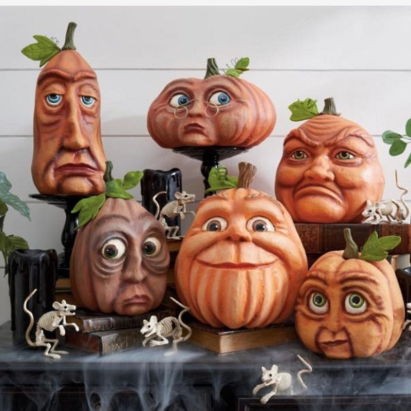 Resin Pumpkin Figure Garden Ornament, Weatherproof