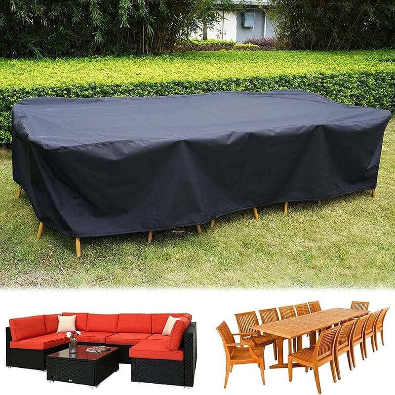420D Oxford Waterproof Garden Furniture Cover with Drawcord