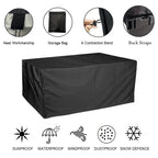 420D Oxford Waterproof Garden Furniture Cover with Drawcord