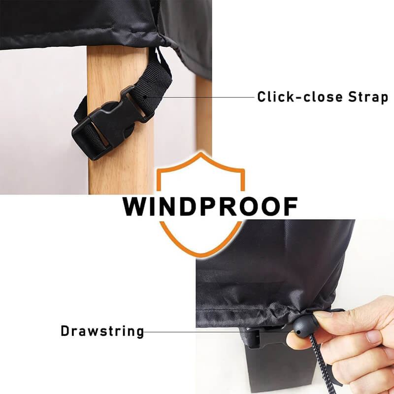 420D Oxford Waterproof Garden Furniture Cover with Drawcord