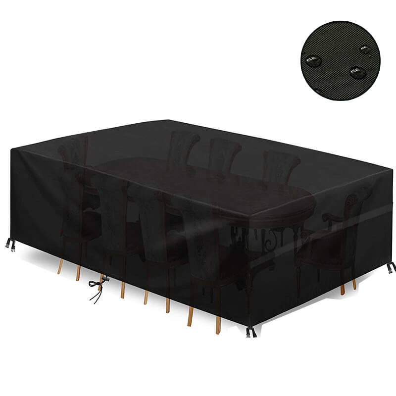420D Oxford Waterproof Garden Furniture Cover with Drawcord