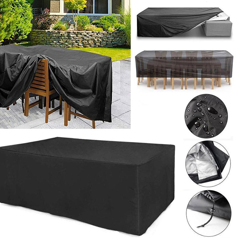 420D Oxford Waterproof Garden Furniture Cover with Drawcord