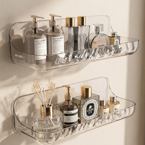 Adhesive Bathroom Shelf 24 x 9 x 8 cm, No Drilling, 5 kg