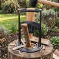 Manual Steel Log Splitter with Stable Ring Base for Firewood
