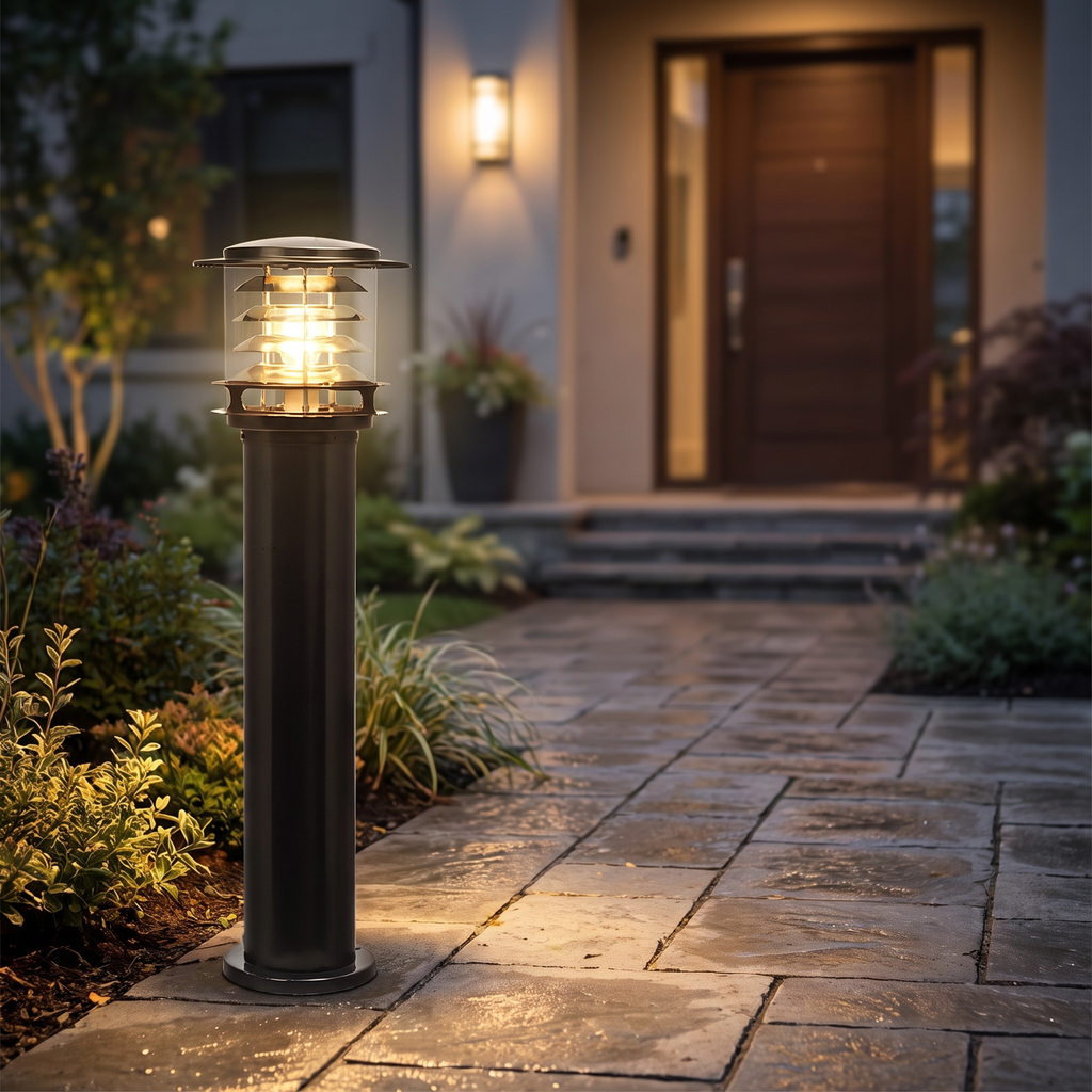 Cylinder Bollard Light for Driveways, IP65, Cast Aluminium