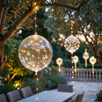 LED Garden Party Balloons, Set of 10, 45 cm Warm White