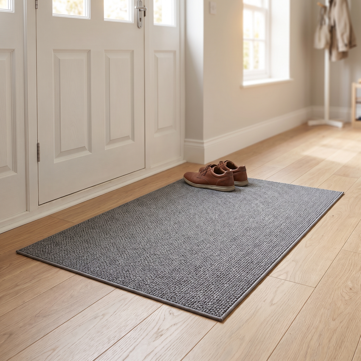 Absorbent Quick-Dry Doormat with Geometric Design