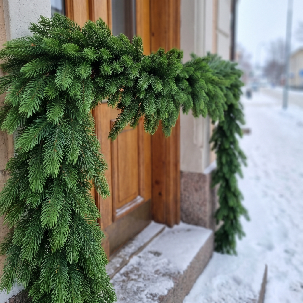 Artificial Pine Christmas Garland, 270 cm with 80 Tips