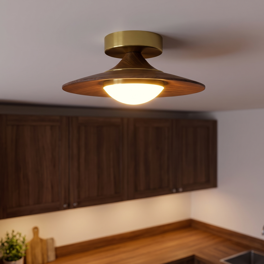 Dimmable Kitchen Ceiling Light, Triac Warm Dimming, 23.9 cm