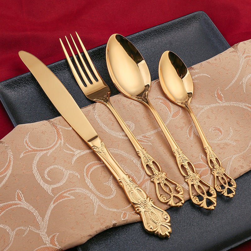18/10 Stainless Steel Cutlery Set, 24 Piece, Dishwasher Safe