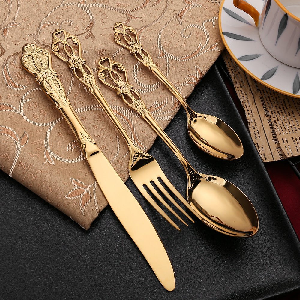 18/10 Stainless Steel Cutlery Set, 24 Piece, Dishwasher Safe