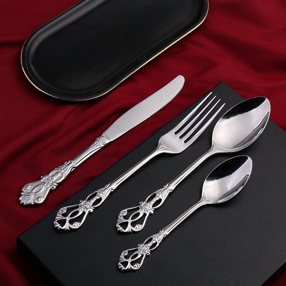 18/10 Stainless Steel Cutlery Set, 24 Piece, Dishwasher Safe