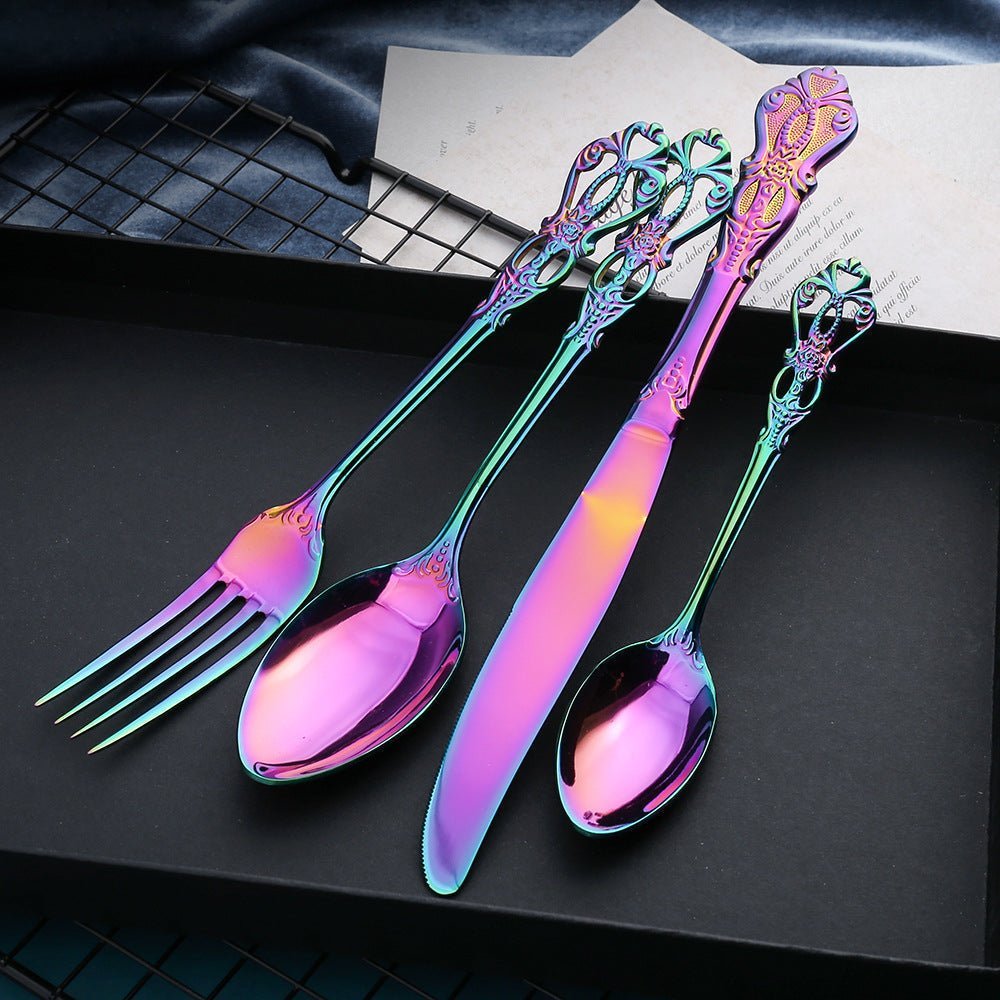 18/10 Stainless Steel Cutlery Set, 24 Piece, Dishwasher Safe