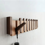 Piano Key Wooden Wall Coat Rack with 4, 6 or 8 Hooks