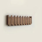 Piano Key Wooden Wall Coat Rack with 4, 6 or 8 Hooks