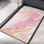 Diatomite Stone Bath Mat with Rounded Corners, Quick Dry