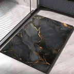 Diatomite Stone Bath Mat with Rounded Corners, Quick Dry
