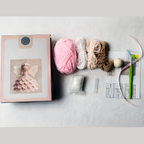 Crochet Kit for Christmas Angel Ornaments, Set of 5